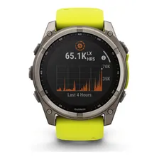 Relógio Garmin Fenix 8x Safira Solar Titânio 51mm Foto mini  2