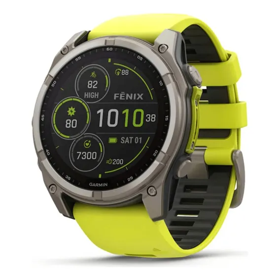 Relógio Garmin Fenix 8x Safira Solar Titânio 51mm Foto 1