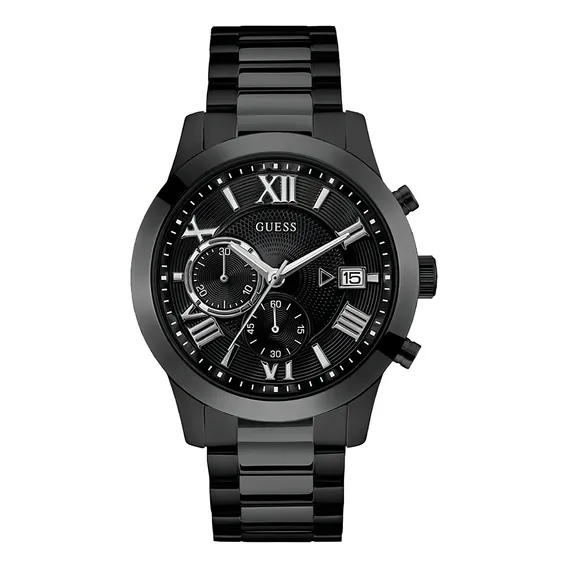 Relógio Guess Masculino Preto Cronógrafo W0668g5 Foto 1