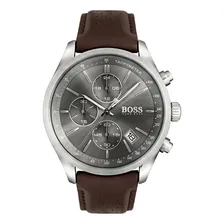 Rel贸gio Hugo Boss Masculino 1513476 Couro Marrom Foto mini 1