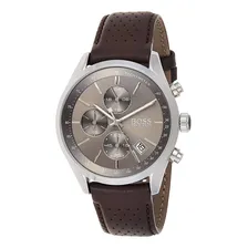 Rel贸gio Hugo Boss Masculino 1513476 Couro Marrom Foto mini 2