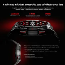 Relógio Inteligente GPS, Tela Amoled HD 466*466, Smartwatch Relógios Masculino com GPS, Feminino Smartwatch para Android, Ios, IP68 à prova d'água, Preto Foto mini 4