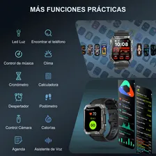 Relógio inteligente Relógio inteligente Relógio militar para homens resistente à água, antimagnético e à prova de queda/natação + 100 maneiras de se exercitar Foto mini 4