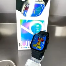 Rel贸gio Inteligente Smart Watch K9 Ultra 2 Caixa Preto Pulseira Preto Bisel Preto Desenho da pulseira Mesh Foto mini 3