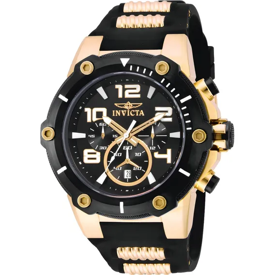 Rel贸gio Invicta 17200 Masculino Banhado Ouro 18k Original Foto 1