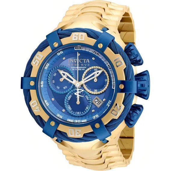 Relógio Invicta Bolt Modelo 21361 Dourado / Azul Foto 1