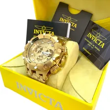 Rel贸gio Invicta Hybrid Venom Original Banhado Ouro 18k Foto mini 4