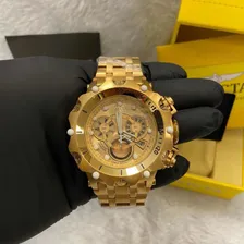 Rel贸gio Invicta Hybrid Venom Original Banhado Ouro 18k Foto mini 1