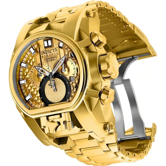 Relógio Invicta Magnum Zeus Pulseira Banhado Ouro18 Cor da correia 25210 Cor Ouro Foto 1