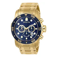 Rel贸gio invicta Pro Diver 0073 Original Dourado Azul Foto mini 1