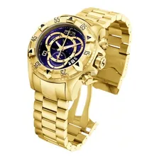 Rel贸gio Invicta Reserve Excursion 6469 Dourado Azul 18k + Foto mini 1