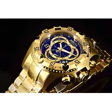 Rel贸gio Invicta Reserve Excursion 6469 Dourado Azul 18k + Foto mini 2