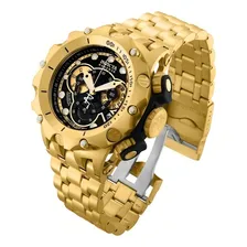 Relógio Invicta Reserve Venon Banhado A Ouro 18k Fundo Preto Foto  mini 1