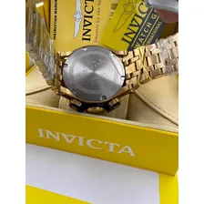 Relógio Invicta Reserve Venon Banhado A Ouro 18k Fundo Preto Foto mini  3