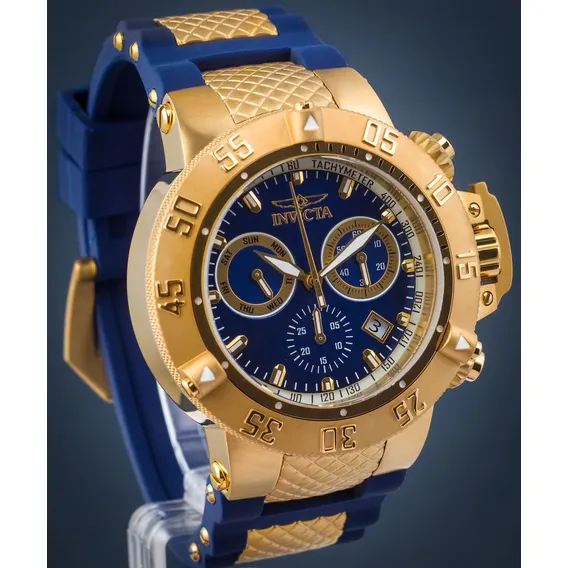 Rel贸gio Invicta Subaqua Swiss 5515 Original Banhado Ouro Foto 1