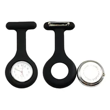 Relógio Lapela Preto Bolso Profissionais Saúde Jaleco Broche Foto mini 4