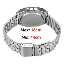 Relógio Led De Pulso Digital Masculino Feminino - Prata Foto mini  2