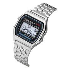 Relógio Led De Pulso Digital Masculino Feminino - Prata Foto  mini 1