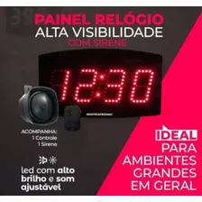 Relógio Led Industrial Multeletronic Com Sirene Programável Foto mini 4