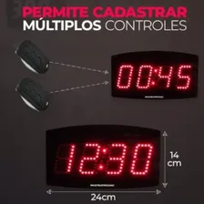 Relógio Led Industrial Multeletronic Com Sirene Programável Foto mini  3