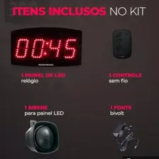 Relógio Led Industrial Multeletronic Com Sirene Programável Foto mini  2