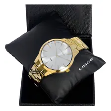 Relogio Lince Feminino Lrg4563l S1kx Dourado Analogico Cor do fundo Prata Foto  mini 1
