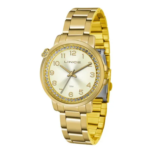 Relogio Lince Feminino Lrg4570l C2sx Dourado Aço Foto 1