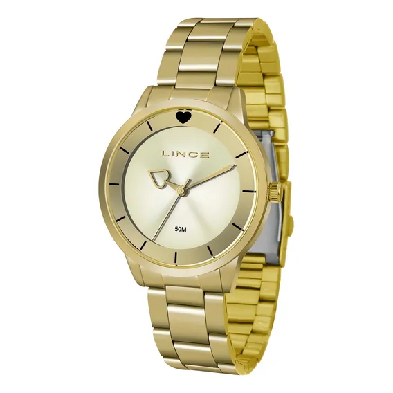 Relogio Lince Feminino Lrg4572l C1kx Dourado Analogico Foto 1