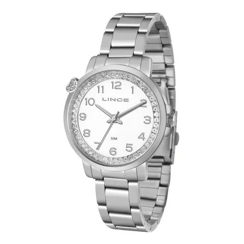 Relogio Lince Feminino Lrm4570l B2sx Aço Analogico Vb494 Cor da correia Prateado Foto 1