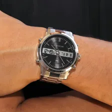 Relogio Lince Masculino Anadigi Mam4489s P1sx Aço Prata Foto mini 4