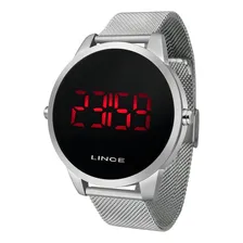 Relogio Lince Masculino Digital Mdm4586l Pxsx Aço Prata Fundo Preto Foto  mini 1