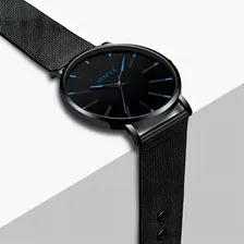 Relógio Luxo Geneva Geneva Inox Black Preto Foto mini 4