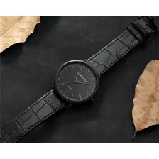 Relógio Masculino Casual Ultra Fino De Luxo Analógico Preto Foto mini 4