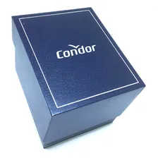 Relógio Masculino Condor Social Dourado Pulseira Em Couro Foto mini 4