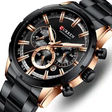 Rel贸gio Masculino Curren Original Cron贸grafo Funcional Luxo Foto mini 1