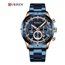 Relogio Masculino Curren Top Esportivo Original Azul Foto mini 1