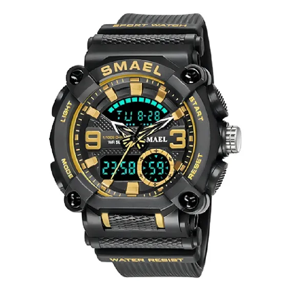 Rel贸gio Masculino Esportivo Militar Smael 8052 Foto 1