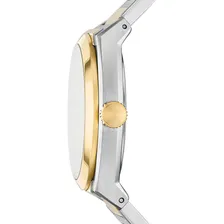Relógio Masculino Fossil Social Prata E Dourado Original Foto mini  2