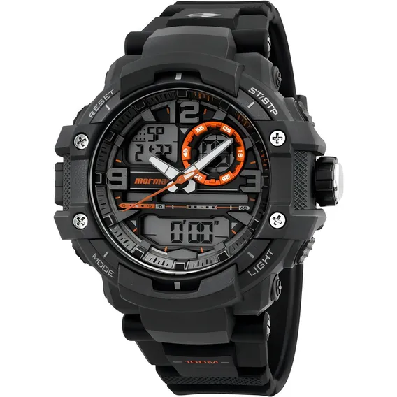 Rel贸gio Masculino Mormaii Esportivo Anadigital Mo0949/8l Foto 1