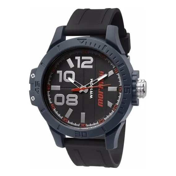 Rel贸gio Masculino Mormaii Melhor Relogio Masculino Correia Preto Fundo Preto Foto 1