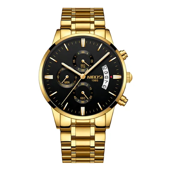 Relogio Masculino Nibosi 2309 Anti Risco Funcional Luxo Foto 1