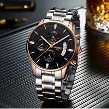 Relogio Masculino Nibosi 2309 Anti Risco Funcional Luxo Foto mini 4