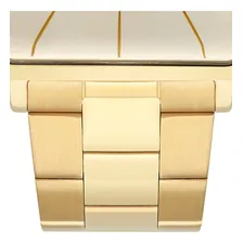 Relógio Masculino Orient GGSS1020 Dourado Quadrado Com Data Antigo+nf Foto mini  3