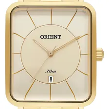 Relógio Masculino Orient GGSS1020 Dourado Quadrado Com Data Antigo+nf Foto mini  2