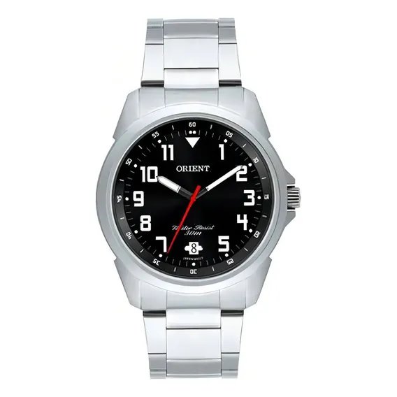 Relógio Masculino Orient Prata/preto Mbss1154a-p2sx Foto 1