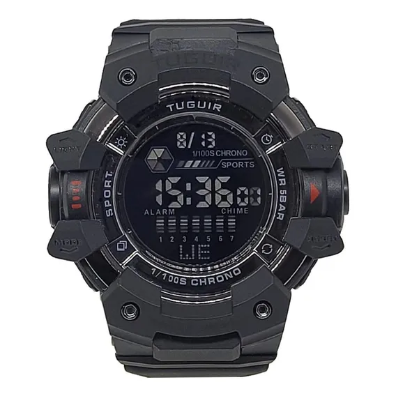 Rel贸gio Masculino Rel贸gio Tuguir Digital Tg30401 Preto Foto 1