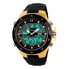 Rel贸gio Masculino Skmei 1016 Esportivo Amarelo Foto mini 1