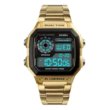 Rel贸gio Masculino Skmei Digital 1335 Dourado Foto mini 1