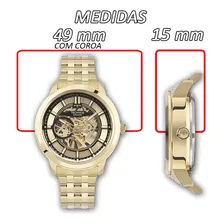 Relógio Masculino Technos Automático Dourado Foto mini 4