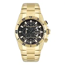 Rel贸gio Masculino Technos Carbon Dourado Pronta Foto mini 1